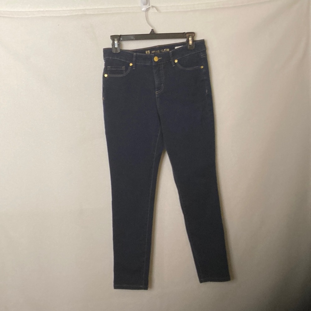 Anne Klein mid rise skinny petite jeans